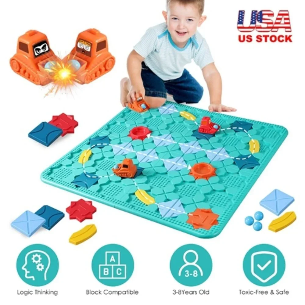 Kids Logical Road Builder Toy Brain Teasers Puzzles Montessori Toys - Picture 4 of 5